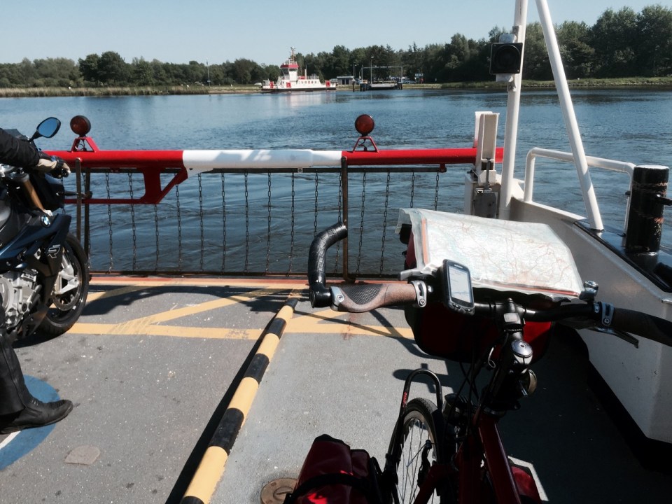 Crossing in progress