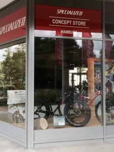 Specialised bike shop, closed unfortunately, but cool fat bike