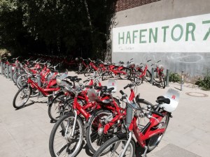 Lots of Boris Bike equivalents on offer, and red too, good choice