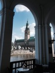 Rathaus through an arch