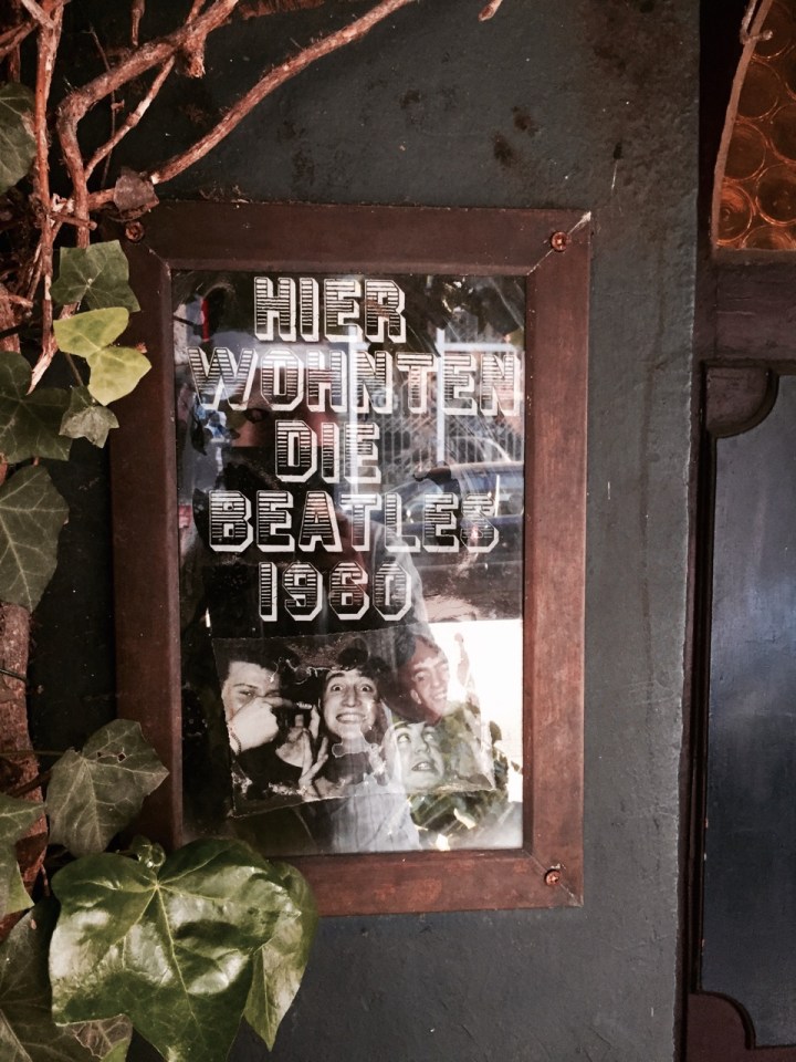 Beatles house - plaque showing they live here