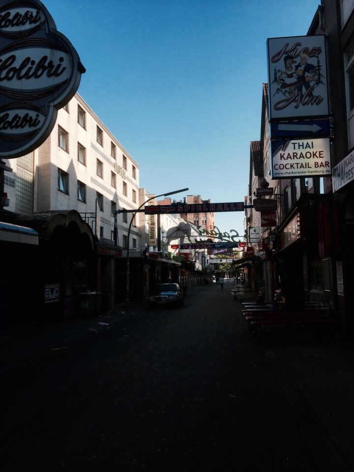 Typical Reeperbahn side street