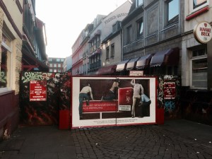 Reeperbahn Red Light District - this street is closed to under 18's and women, unless the women work there