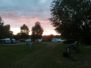 Nice sunset at Stadtwaldsee