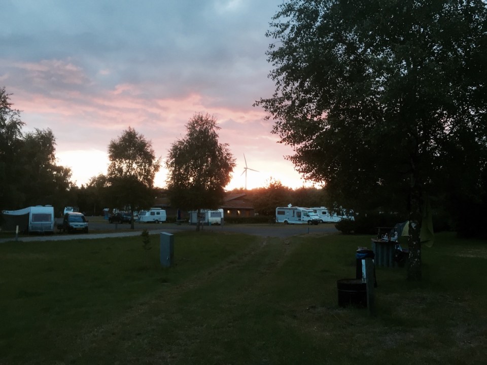 Nice sunset at Stadtwaldsee