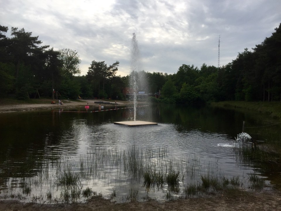 Lake and fountain at Baalse Hei