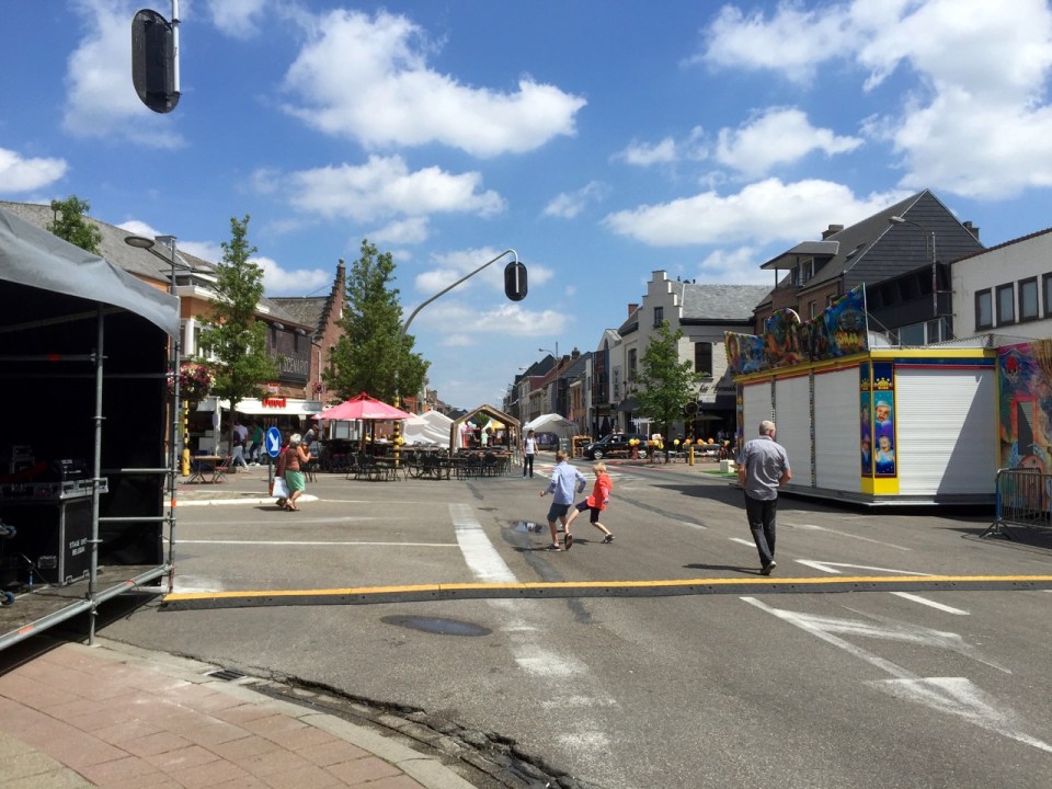 Street fair in Putte - bit deserted