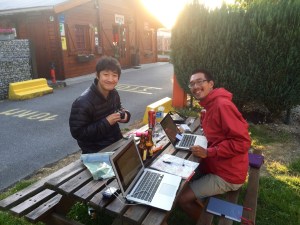 River and Eugene - fellow travellers