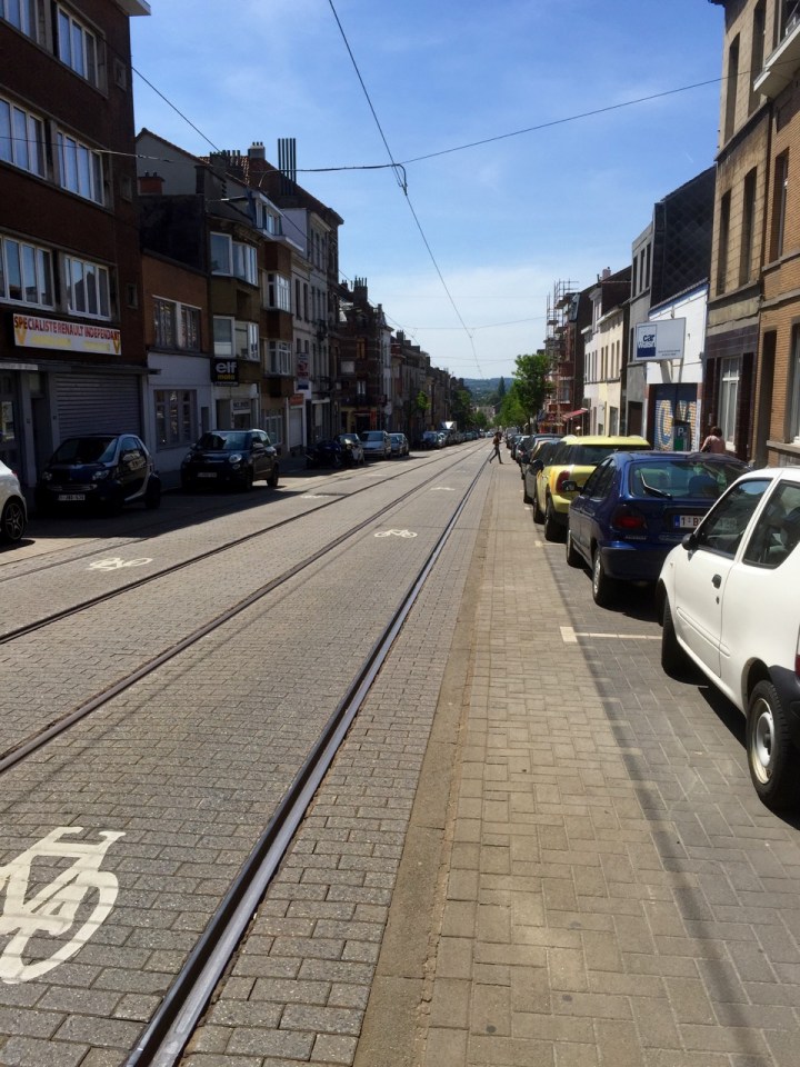 Tram lines - deadly for cyclists if your wheel gets caught in them