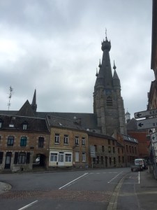 Solre-le-Château - spire looks wonky