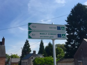 First Eurovelo 3 sign of the tour