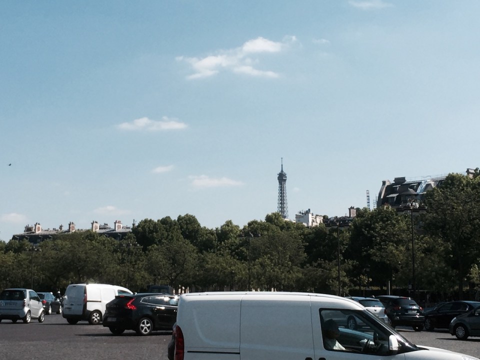 Eiffel Tower on the skyline