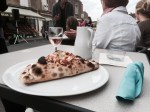 Calzone pizza and Rose, bon