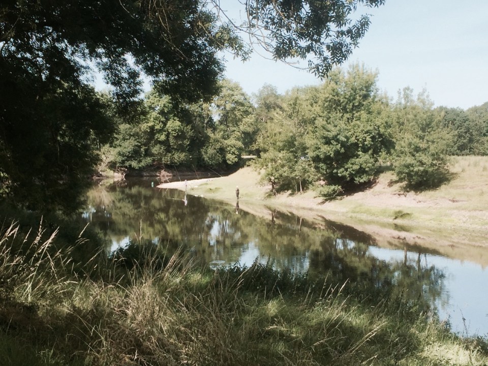 Fishing on a Loire tributary