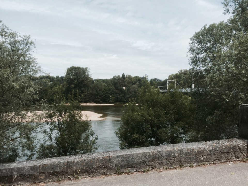 Last view of the Loire in Tours
