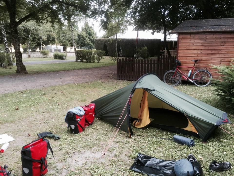 Camping at Chateau Rolandiere