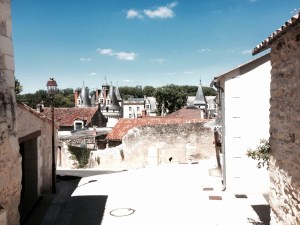 Dissay - downhill to the Chateau