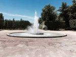 Park in Poitiers - fountain