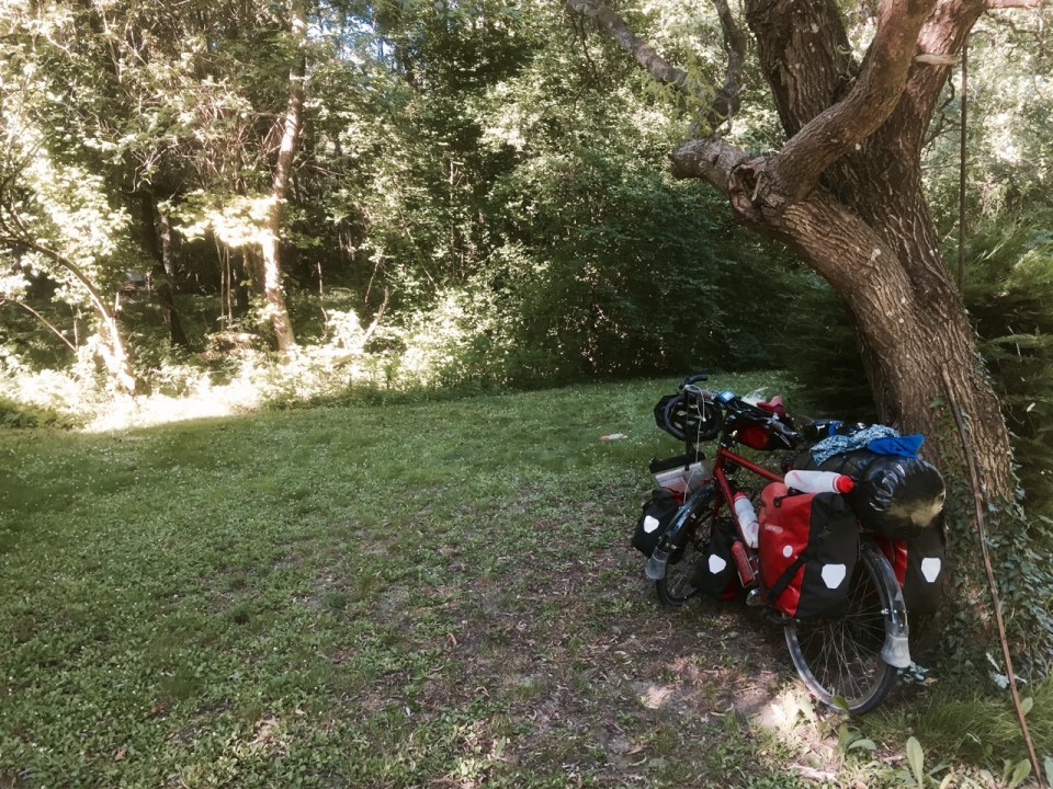 Packed at Le Maine Blanc campsite