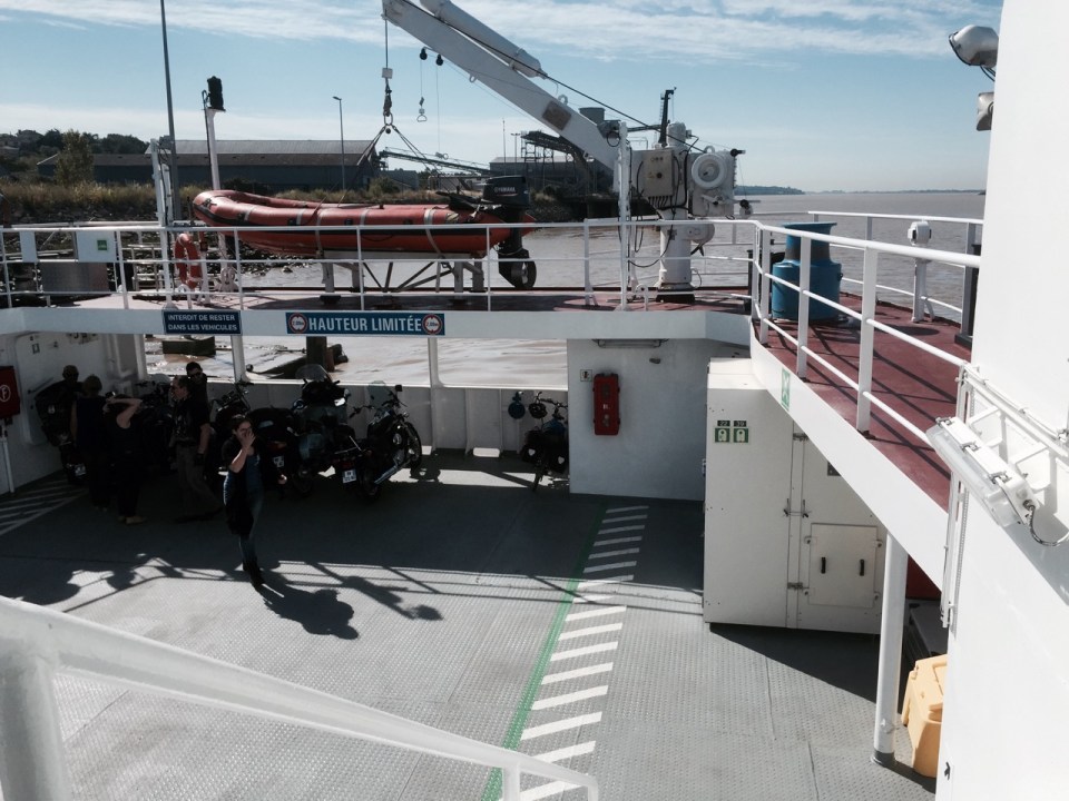 On board the ferry to Lamarque