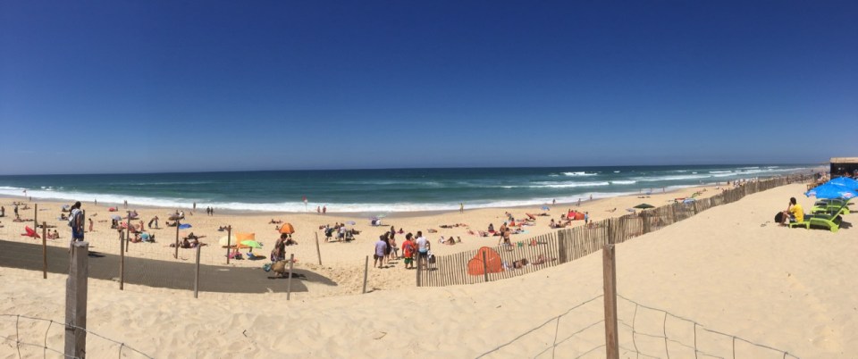 Biscarrosse beach panorama