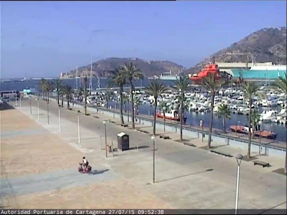 Caught on webcam in Cartagena