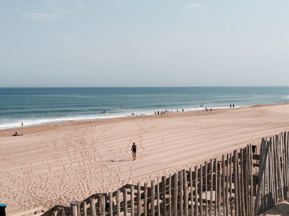 Ondres beach - surfers