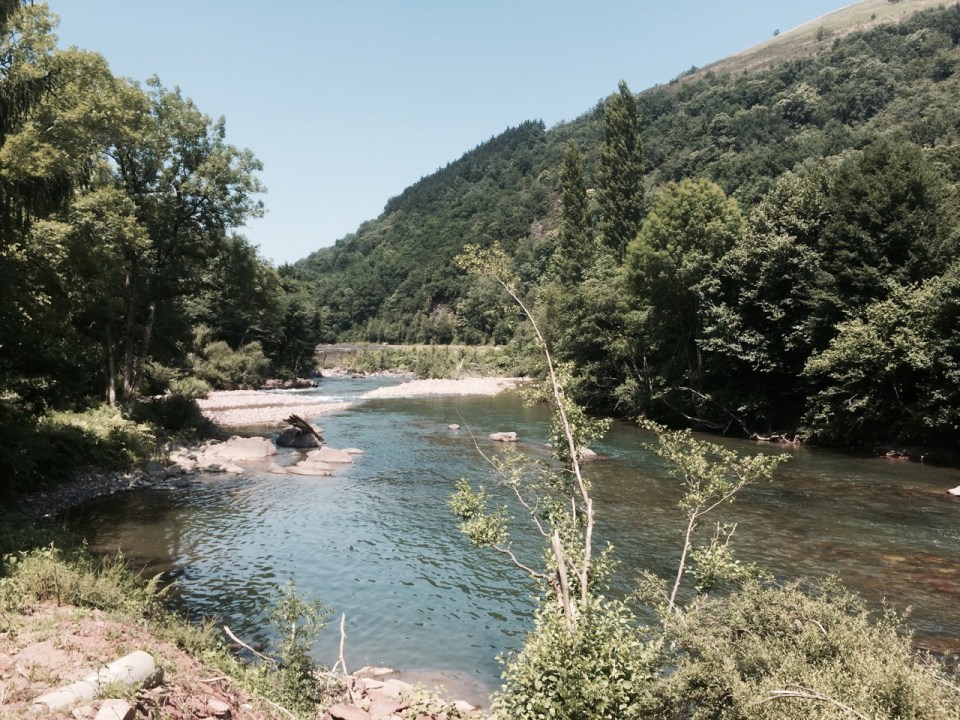 Bidarray - first dip in the Nive