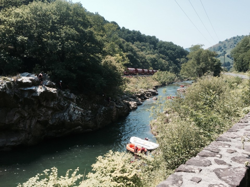 Canyoning and rafting on the Nive