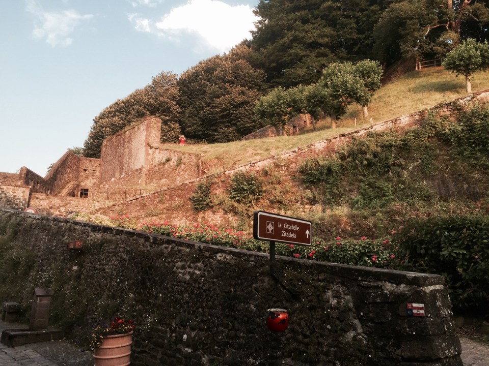 St-Jean-Pied-de-Port - path up to Citadel, one climb too many for me today!