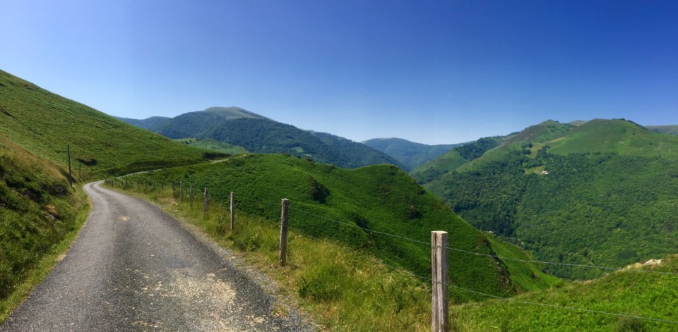 Pyrenees panorama - wrong side of the valley though!