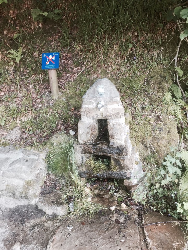 Water fountain on the Camino de Santiago trail