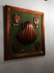 Pilgrim shell carving