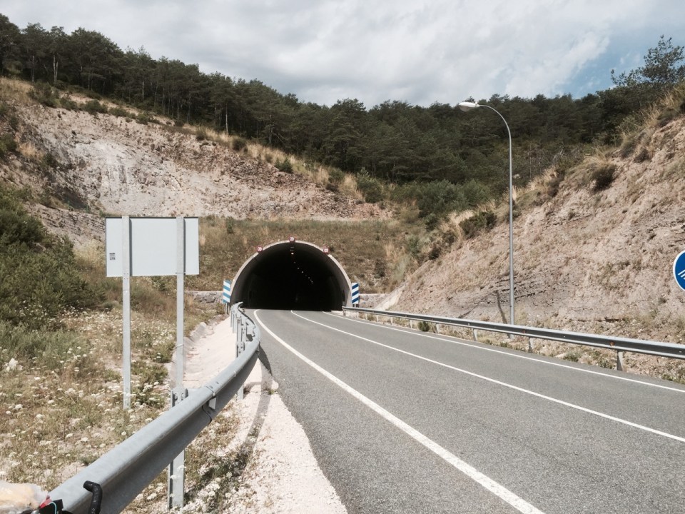 First tunnels since Norway, but short ones