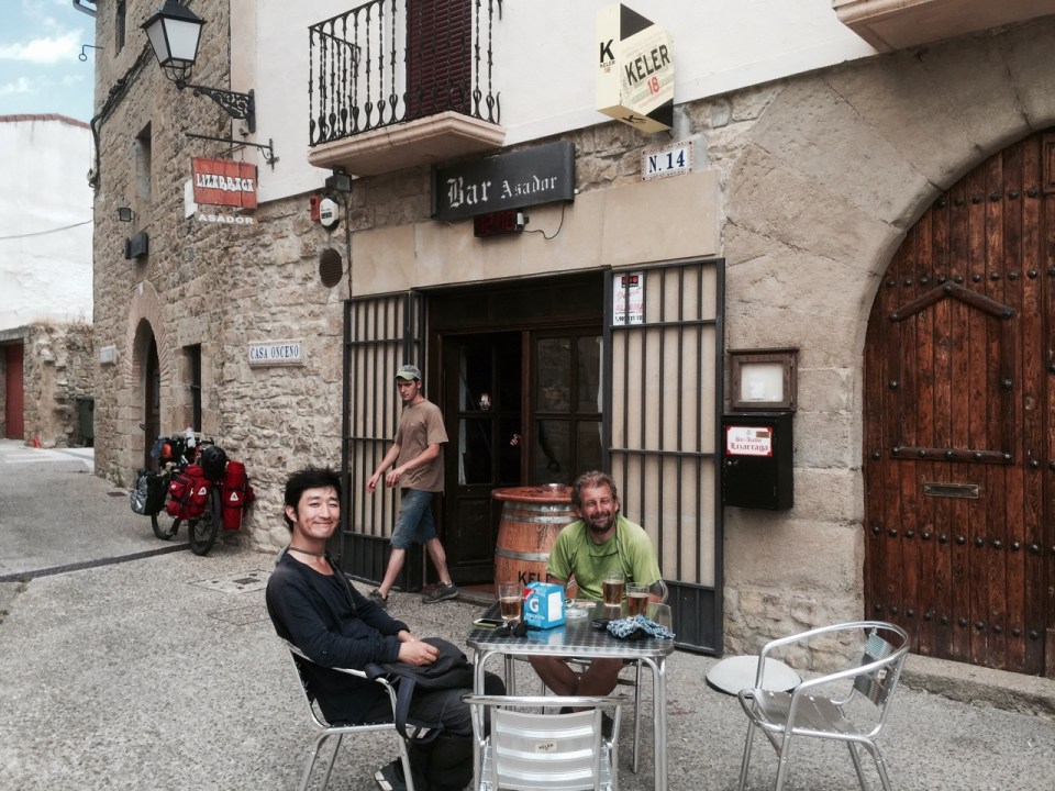 Break in Urroz-Villa, Navarre 2 - beer tasted wonderful