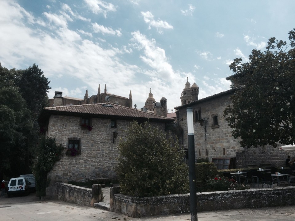 Pamplona - cathedral in background