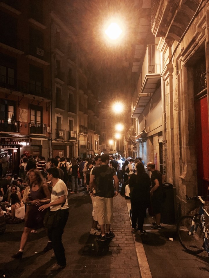 Pamplona - streets come alive at night 2