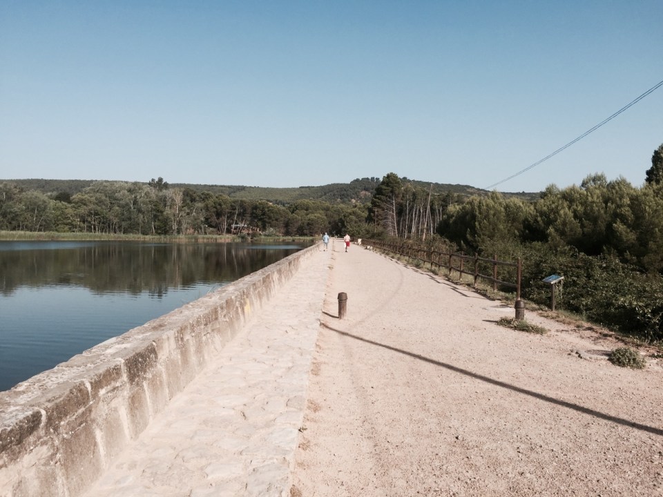 Joining the walkers trail out of Logrono, nice riding
