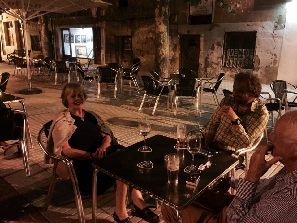 Mum enjoying some wine