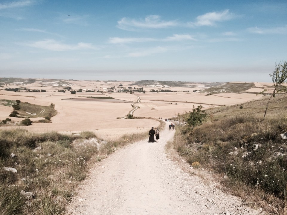 Some great views - man of the cloth walking the trail up ahead