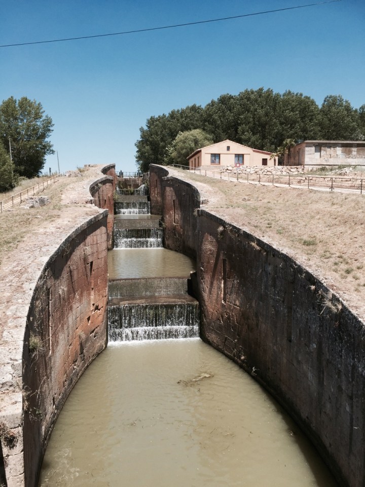 Locks on the Canal de Castilla in Fromista