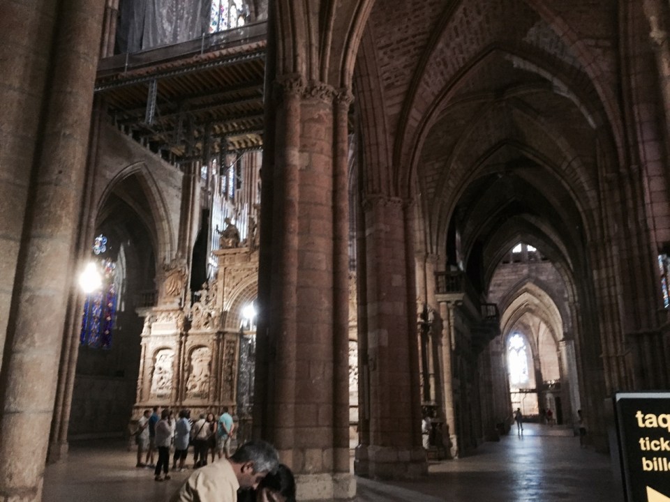 Inside Leon Cathedral