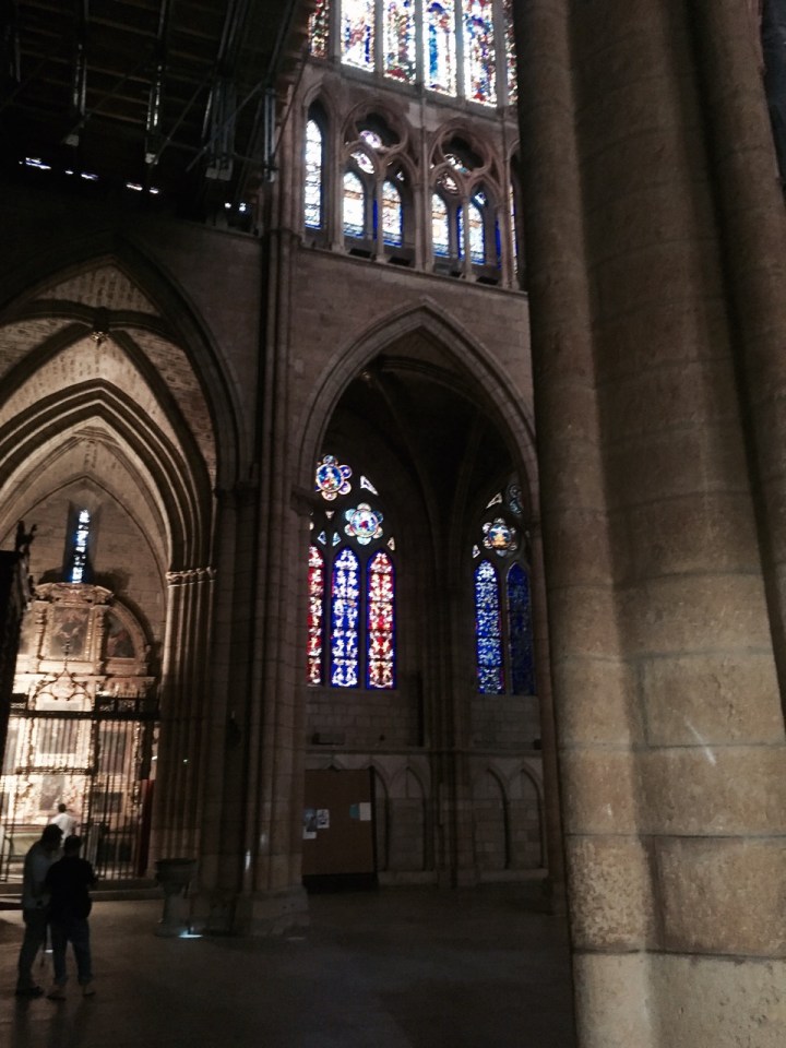 Inside Leon Cathedral 2 - stained glass from 13th century