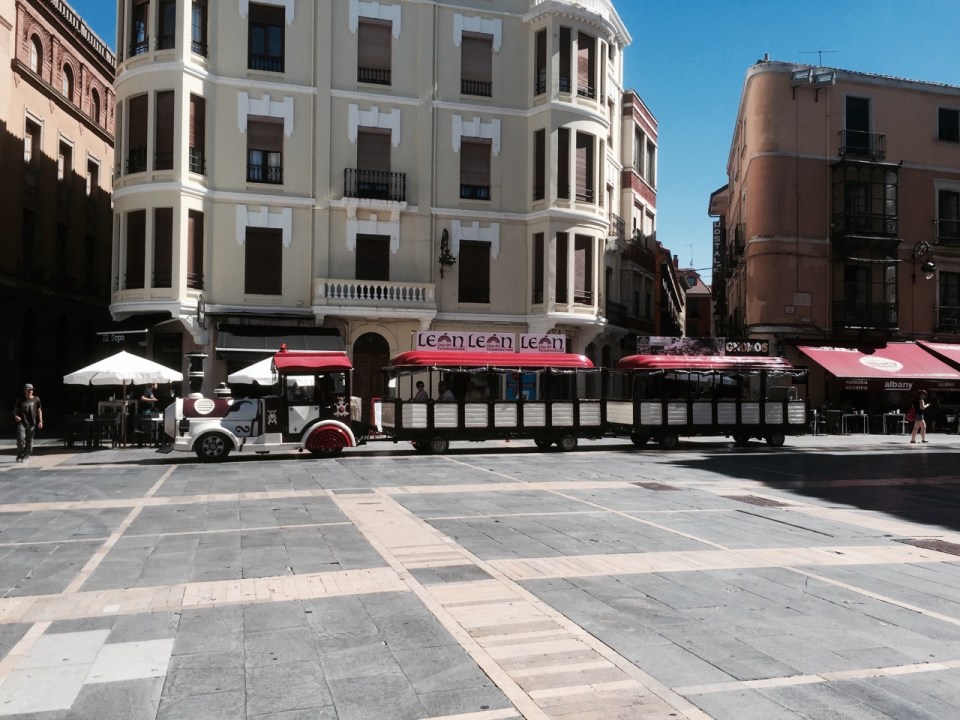 Tourist train in Leon - my nephew would love this
