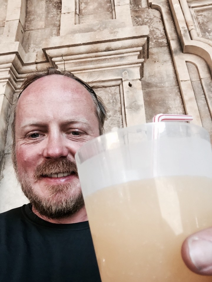 Slush puppy stop in Plaza Mayor