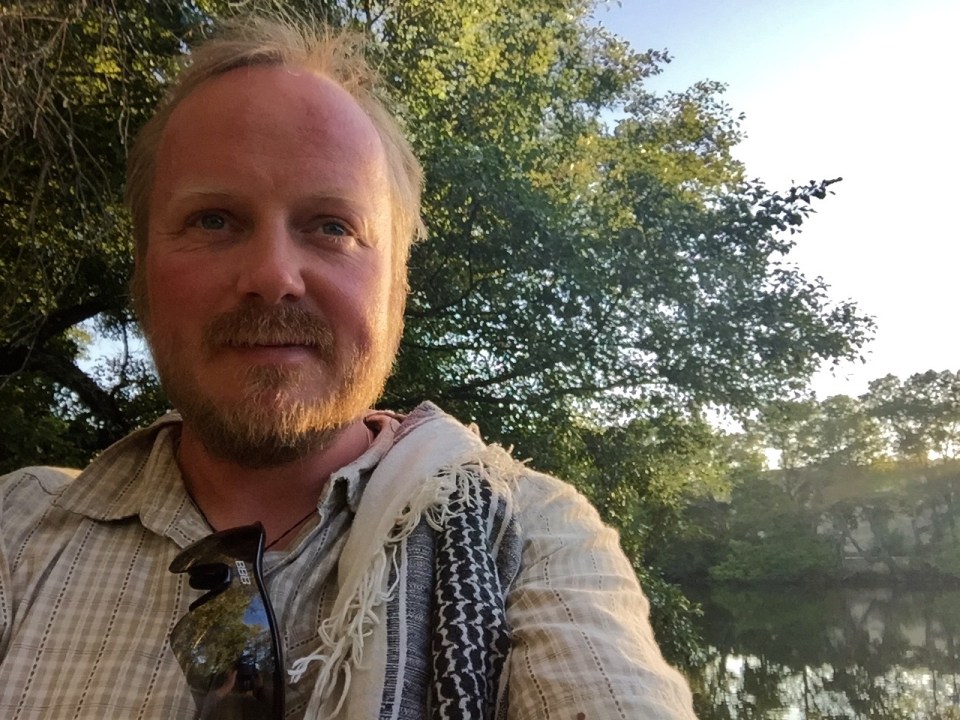 La Chopera - me in a catalogue pose, beard needs a trim