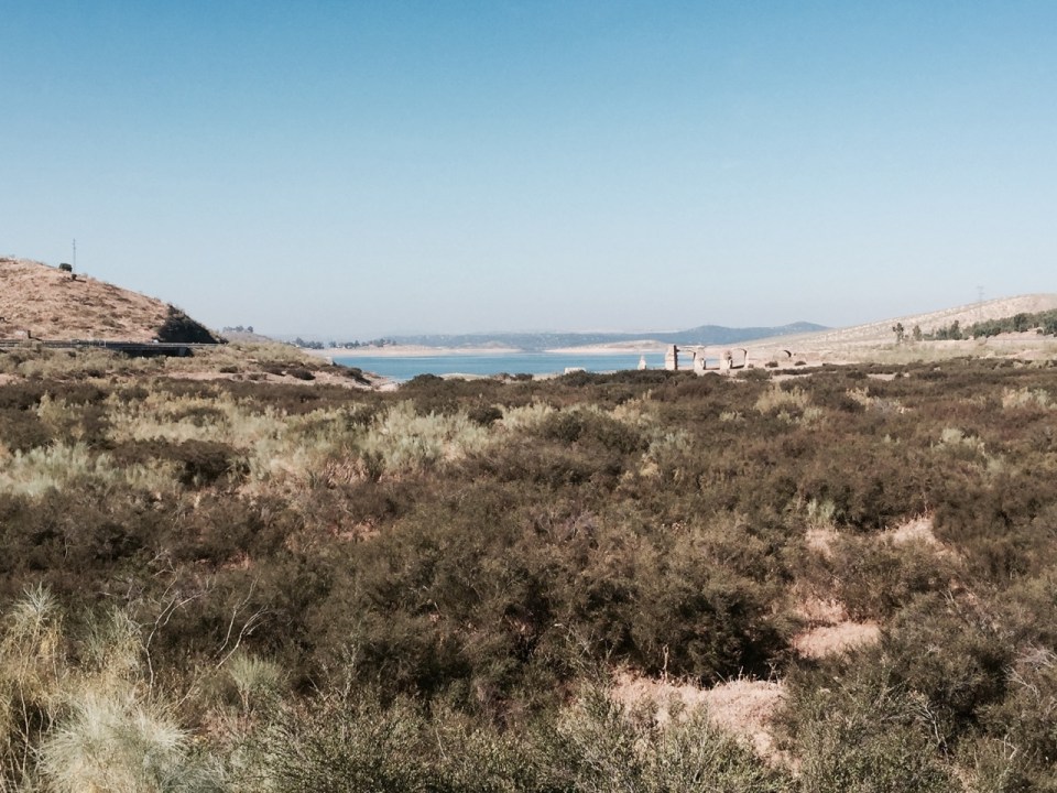 Looked like an old bridge ruin, next to Lake