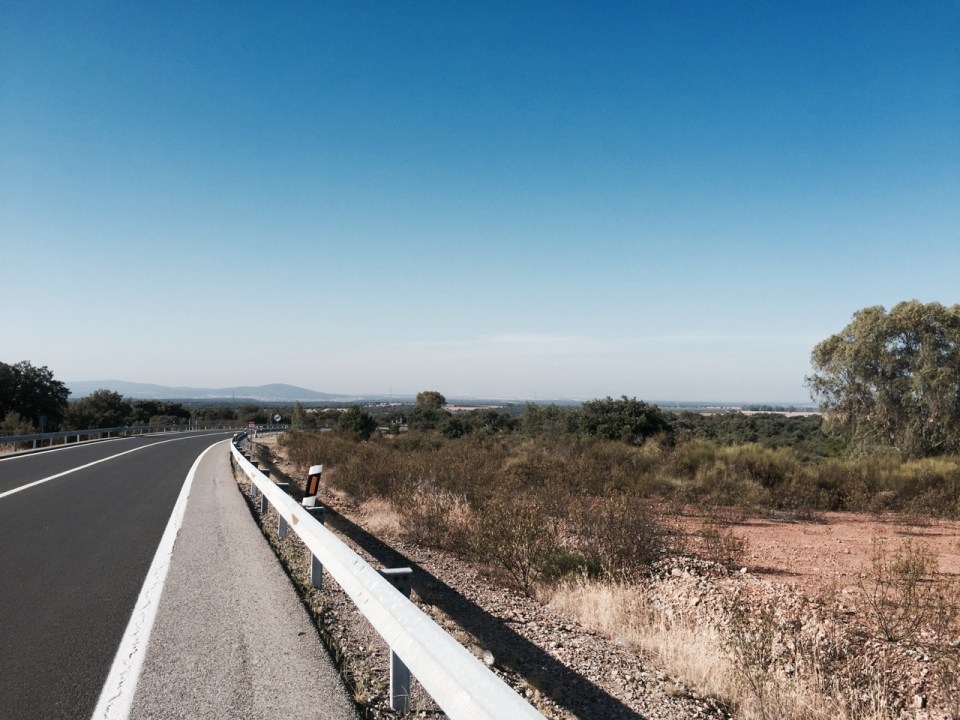 Onwards on the N630: Alcuéscar, Extremadura