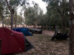 Morning at Merida Camping - lots of motorbikes