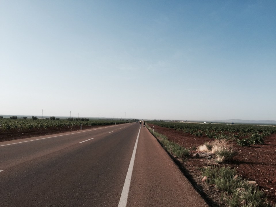 Few other cyclists about; I actually overtook this pair